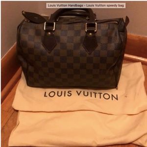 Authentic Louis Vuitton Speedy 25 Handbag